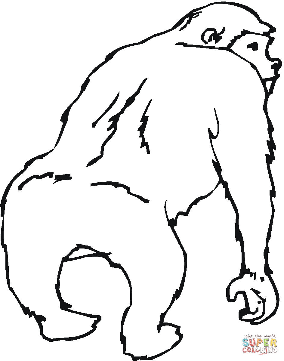 Coloring Pages Of Gorillas 70