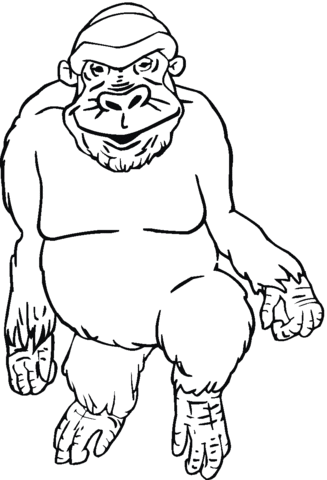 Coloring Pages Of Gorillas 73