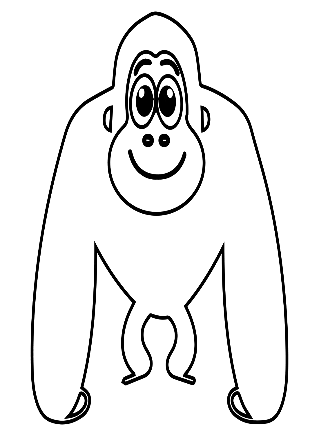 Coloring Pages Of Gorillas 8