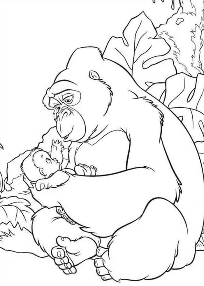 Coloring Pages Of Gorillas 84