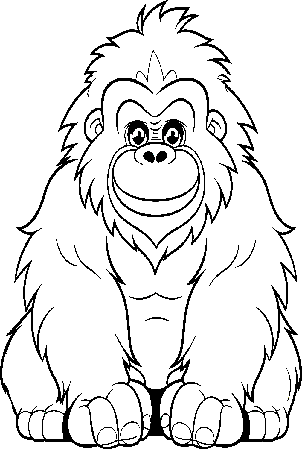 Coloring Pages Of Gorillas 9