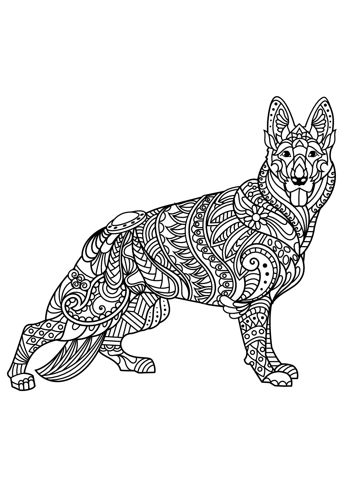 Dog Coloring Pictures 50