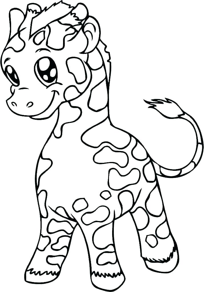 Giraffe Coloring Sheet 100