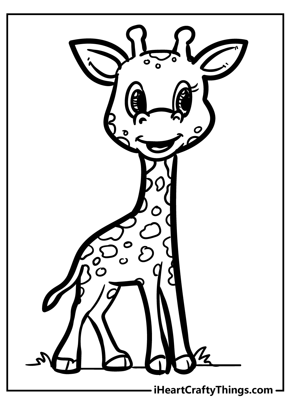 Giraffe Coloring Sheet 18