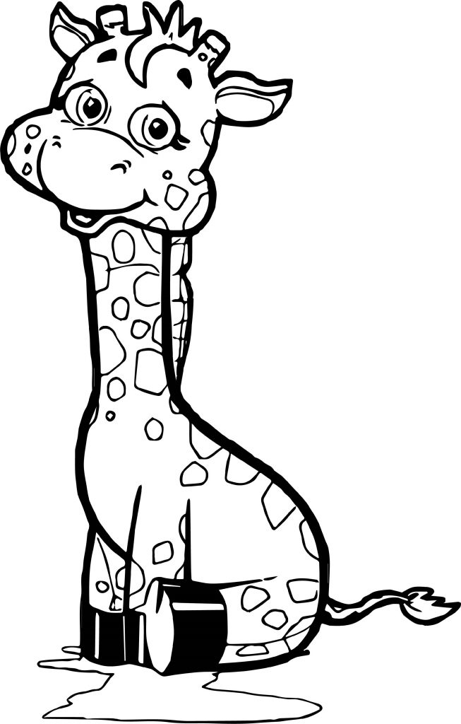 Giraffe Coloring Sheet 20