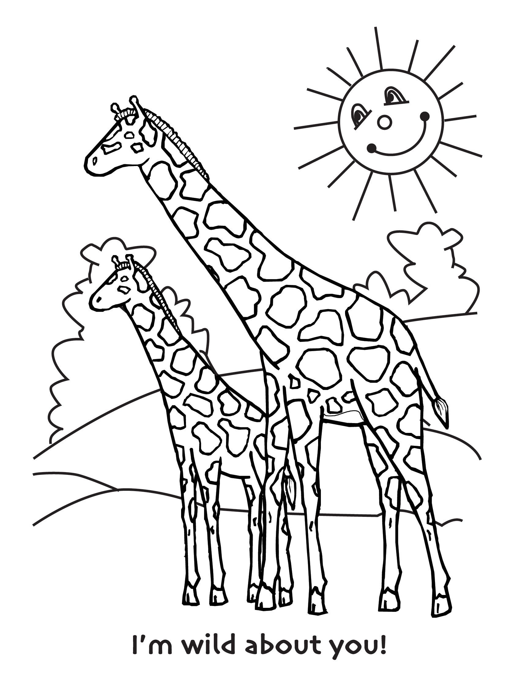 Giraffe Coloring Sheet 29