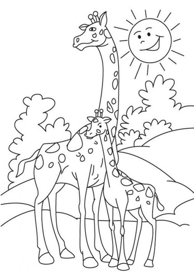 Giraffe Coloring Sheet 33