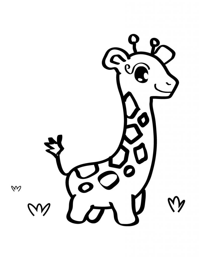 Giraffe Coloring Sheet 42