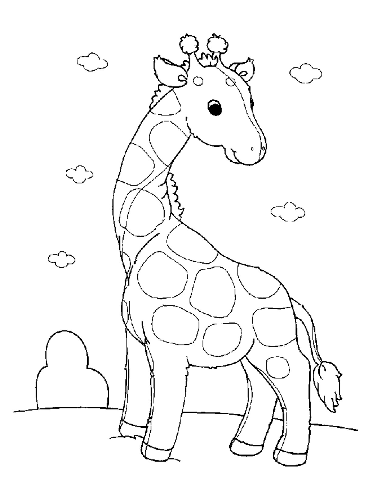 Giraffe Coloring Sheet 43