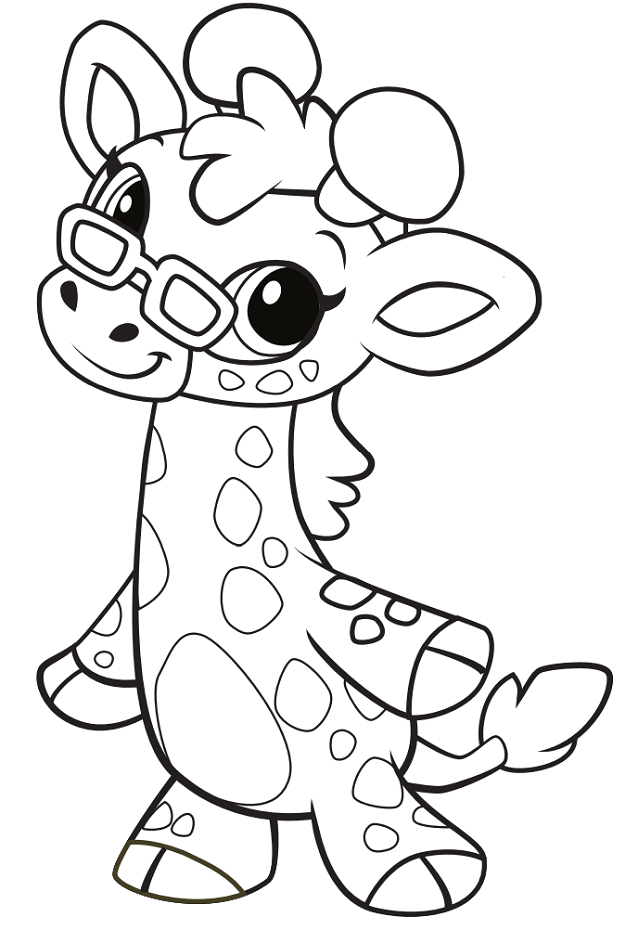 Giraffe Coloring Sheet 44