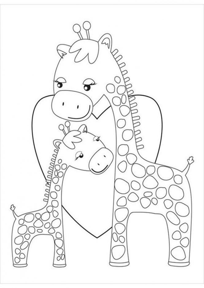 Giraffe Coloring Sheet 45