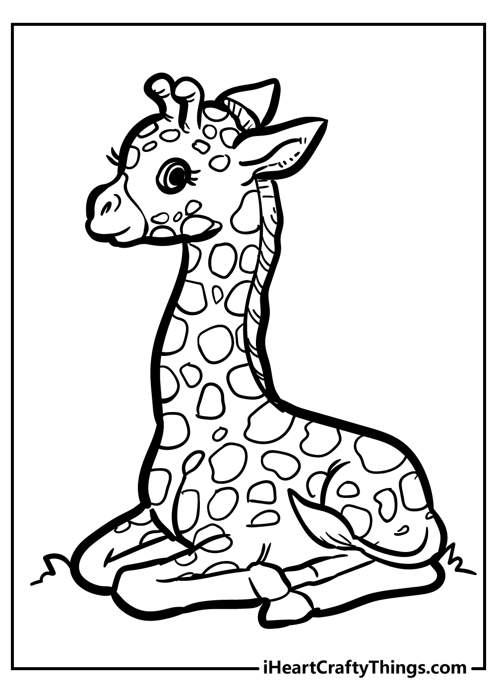 Giraffe Coloring Sheet 52