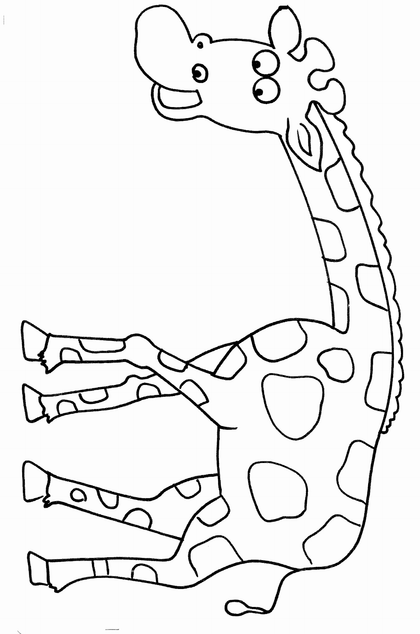 Giraffe Coloring Sheet 8