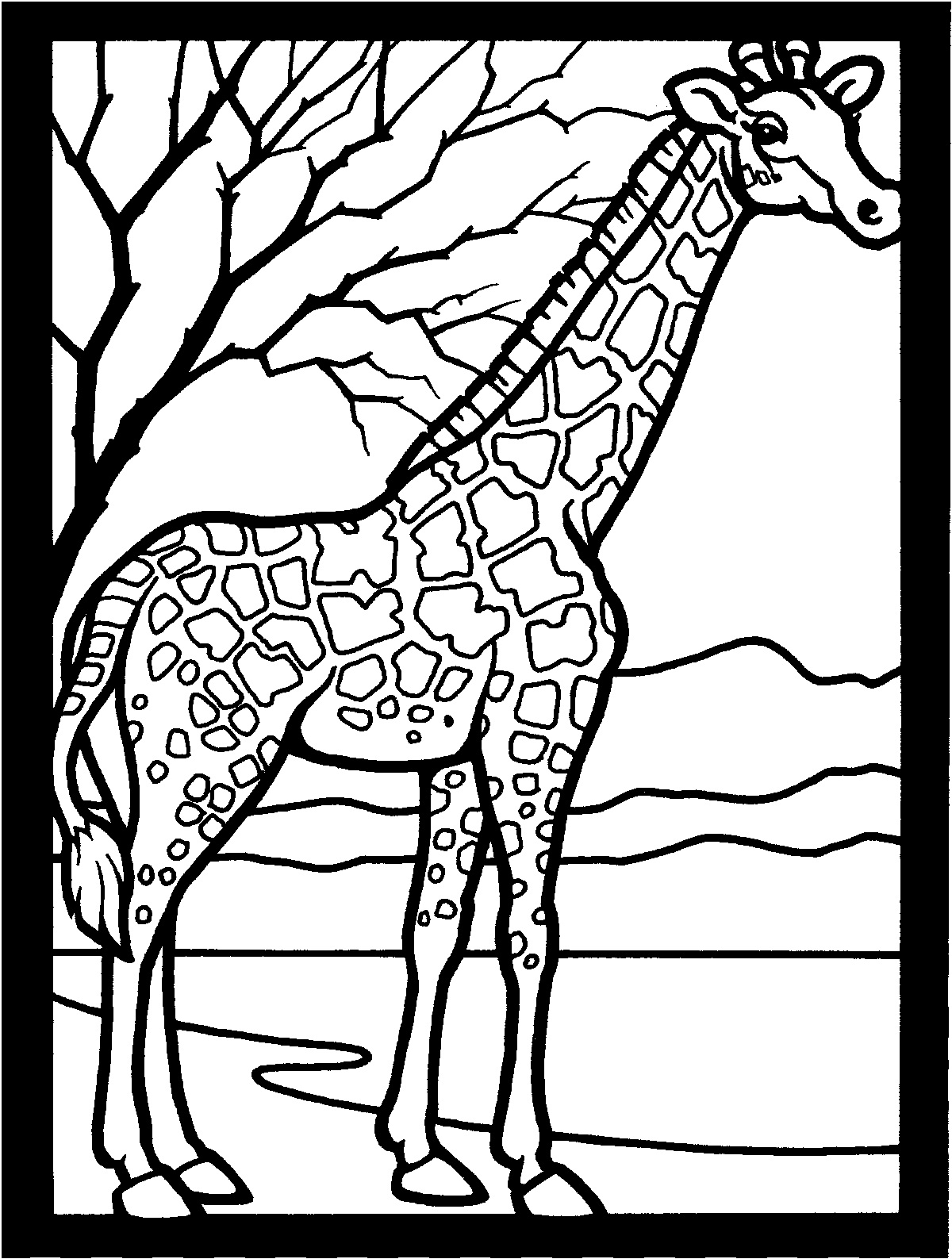 Giraffe Coloring Sheet 81