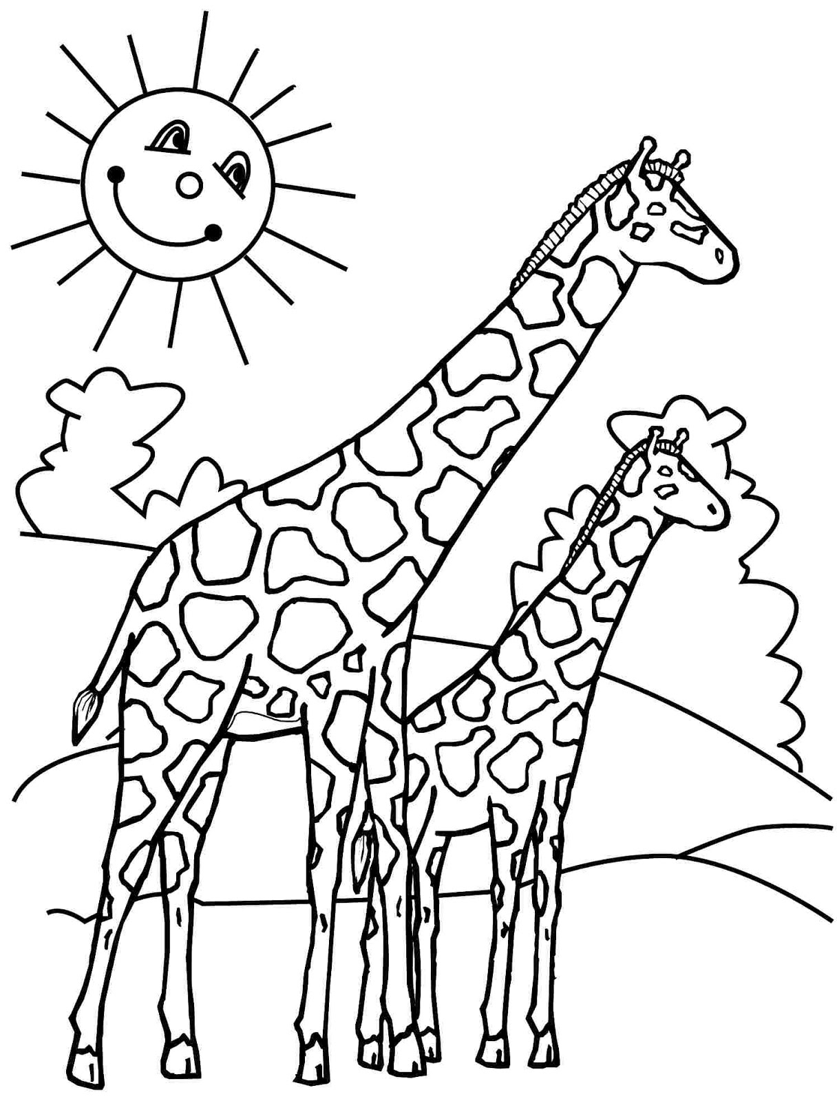 Giraffe Coloring Sheet 94