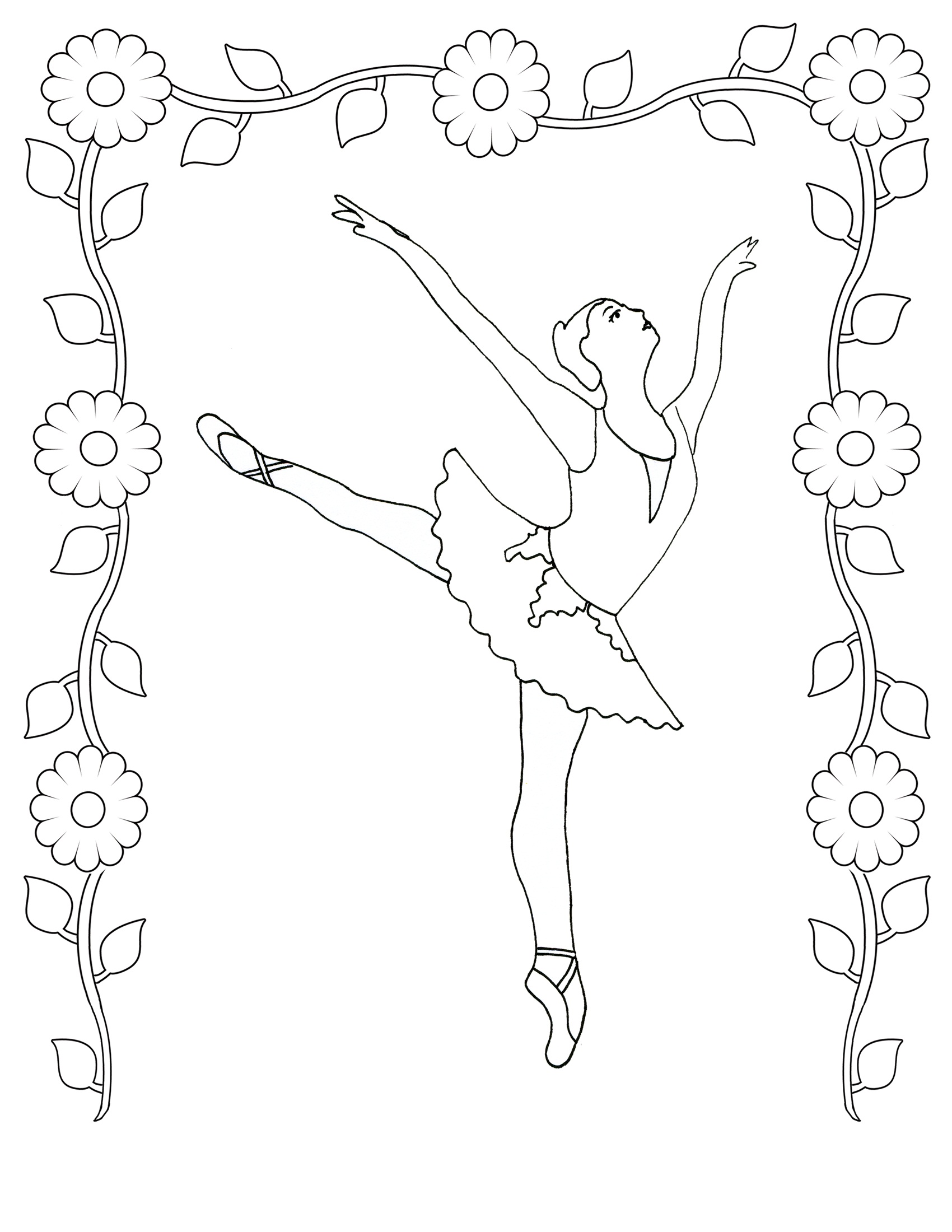 30 Coloring Pages For Ballet 9