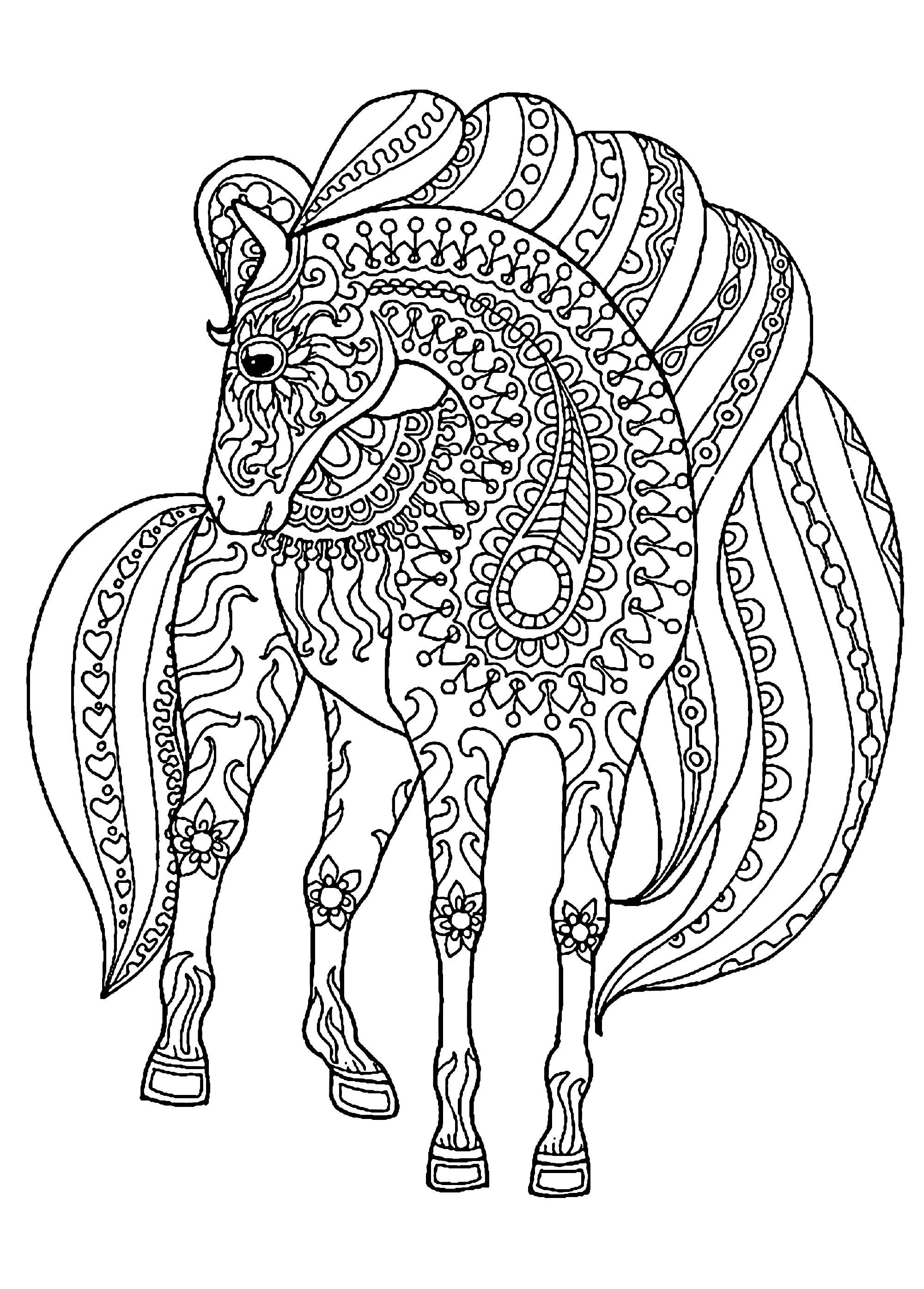 35 Free Horse Coloring Pages 12