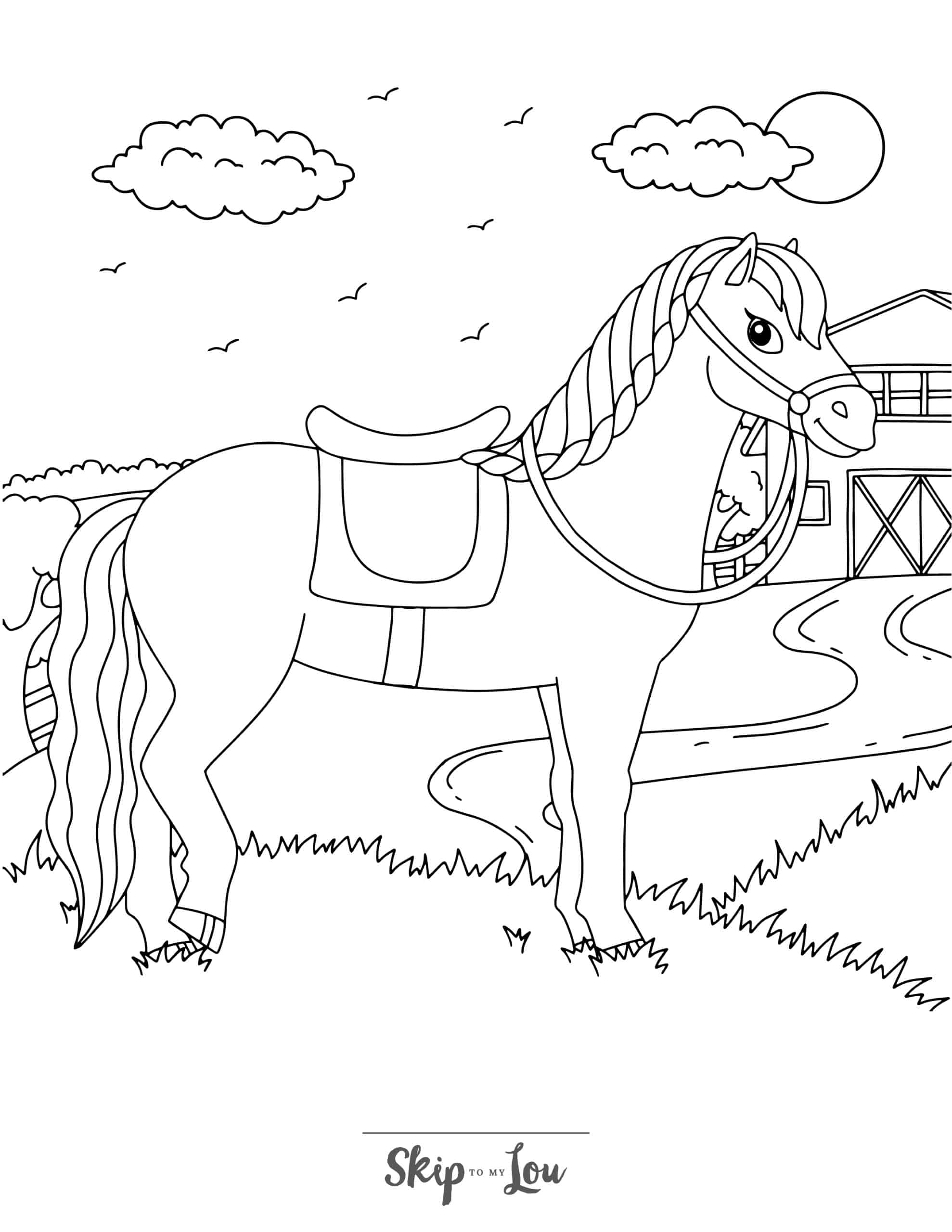 35 Free Horse Coloring Pages 18