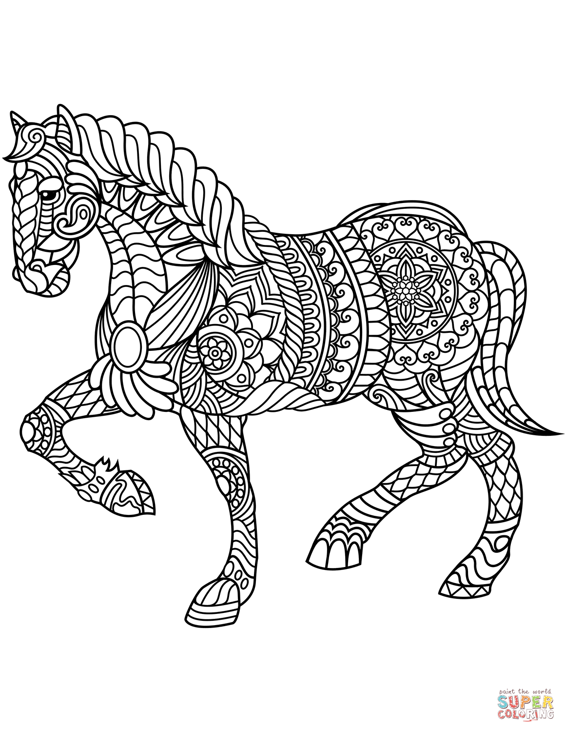 35 Free Horse Coloring Pages 3