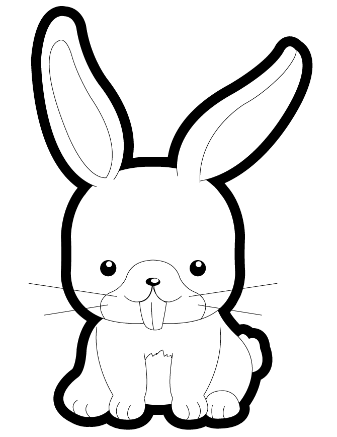 45 Cute Bunny Coloring Pages 11