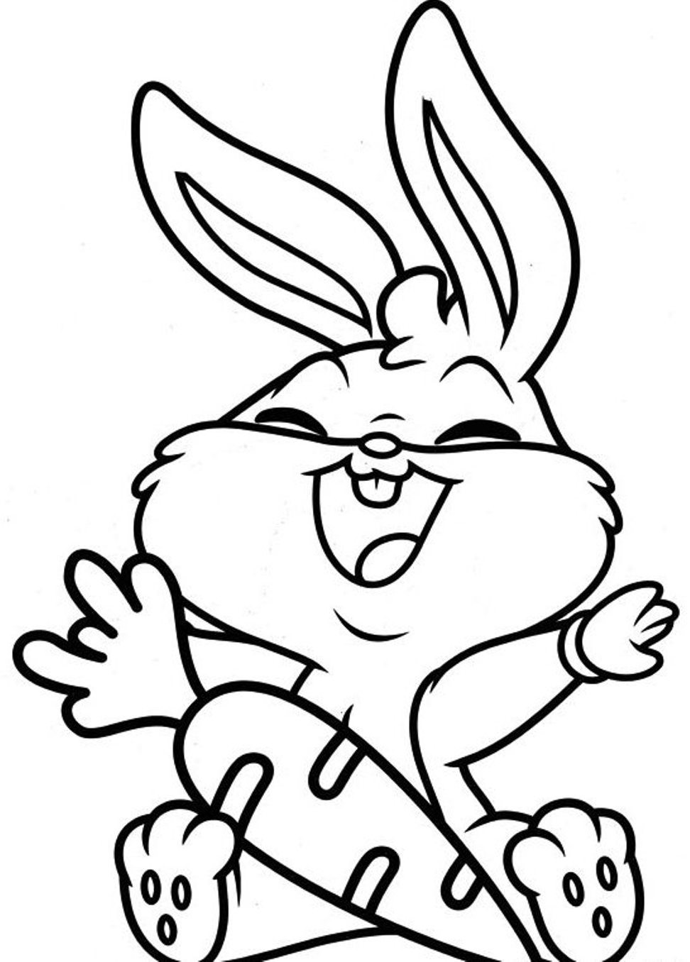 45 Cute Bunny Coloring Pages 43