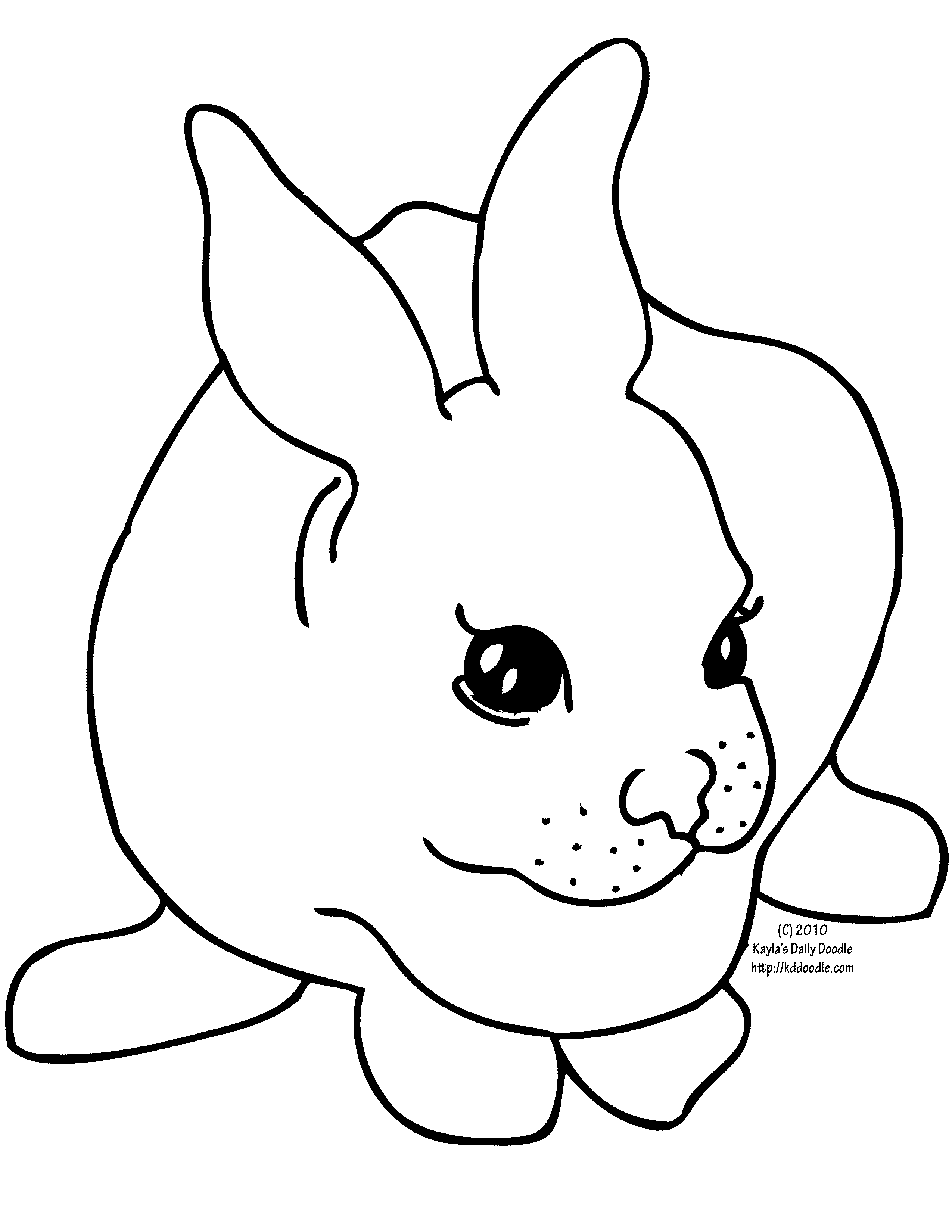 45 Cute Bunny Coloring Pages 53