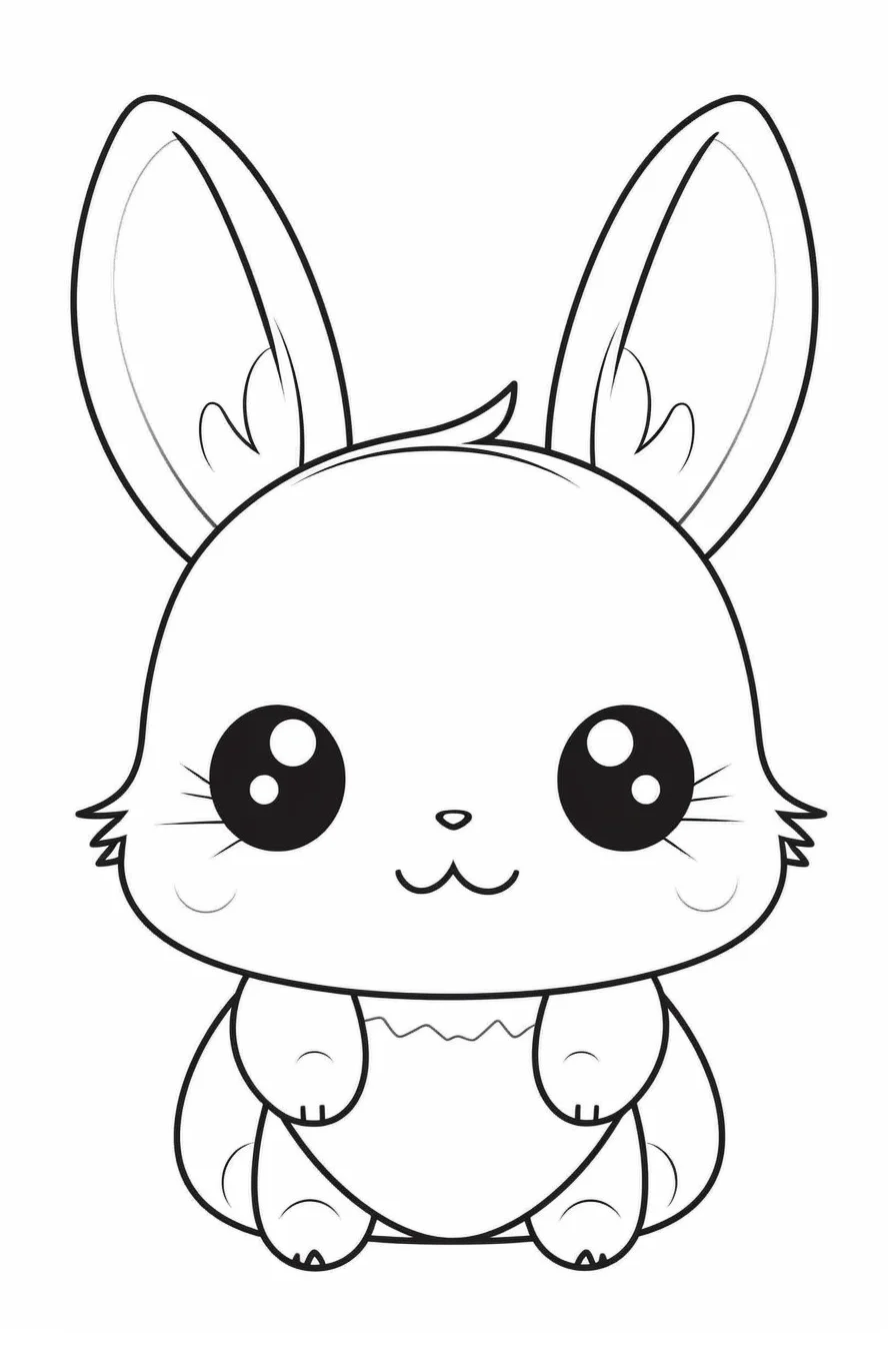 45 Cute Bunny Coloring Pages 55