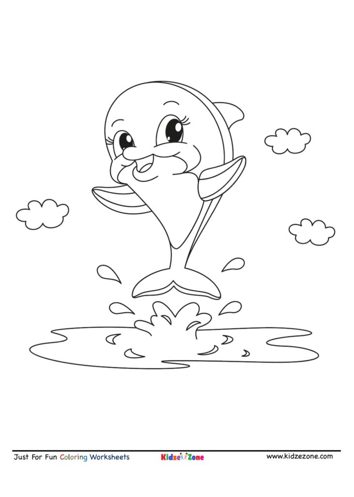 45 Dolphin Coloring Sheet 11