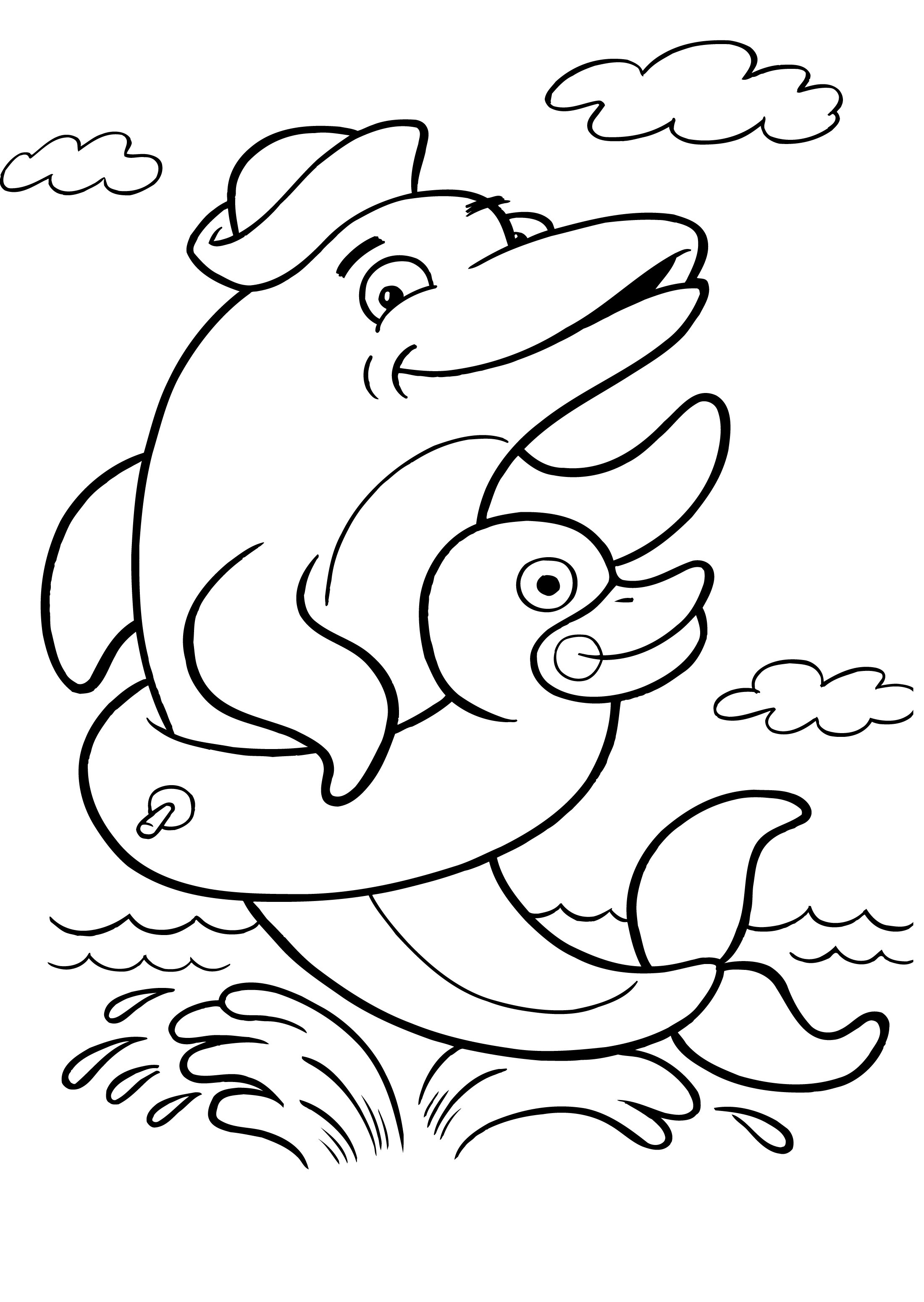 45 Dolphin Coloring Sheet 18