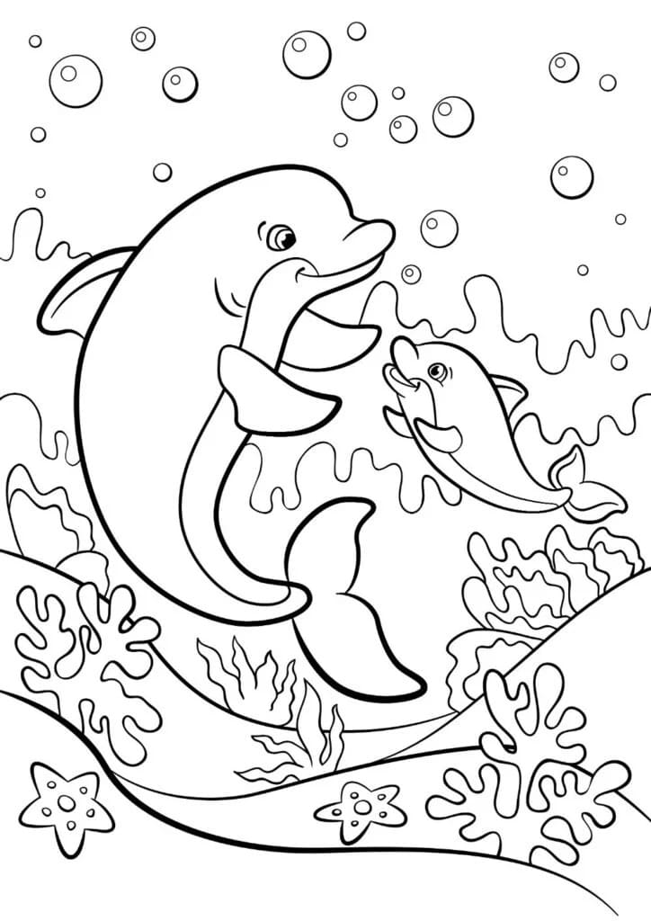 45 Dolphin Coloring Sheet 21