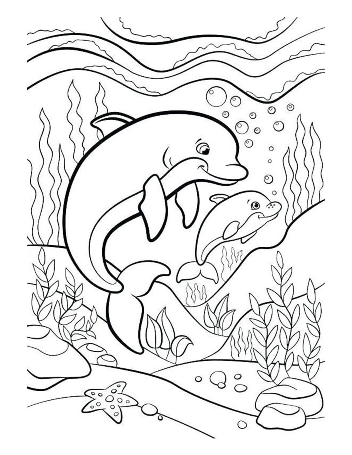 45 Dolphin Coloring Sheet 28