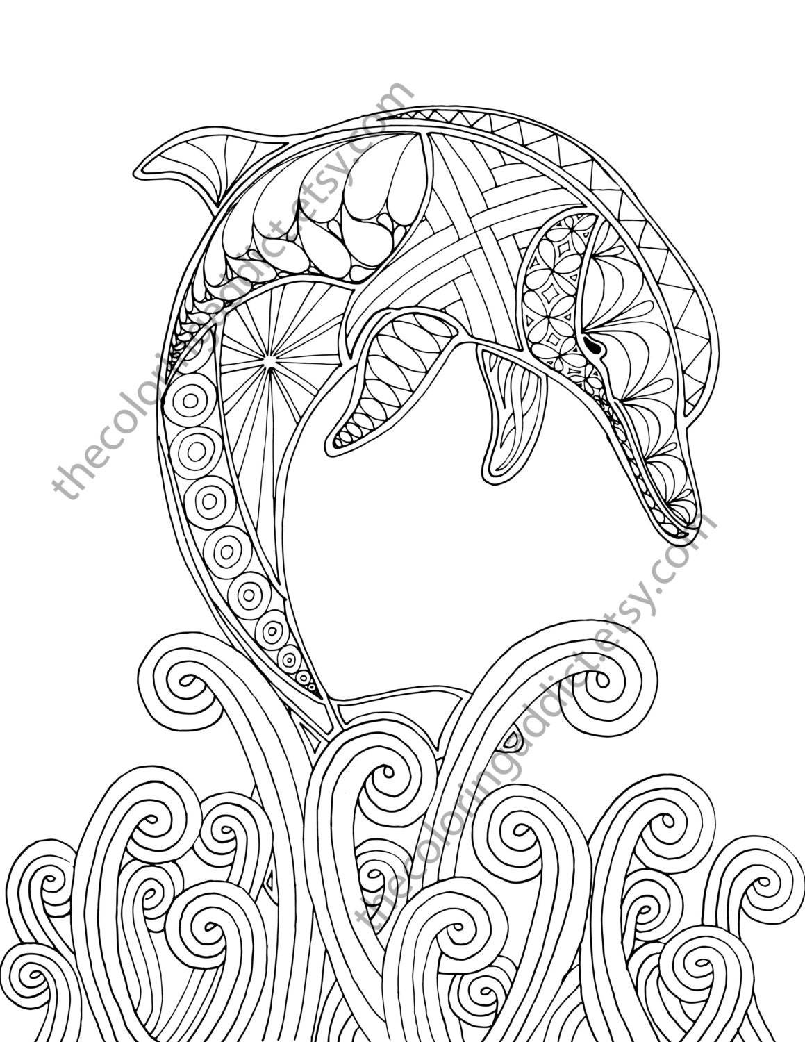 45 Dolphin Coloring Sheet 30