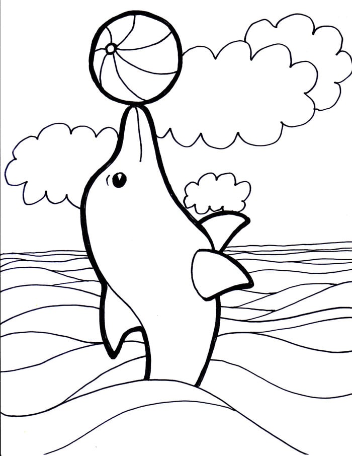 45 Dolphin Coloring Sheet 37