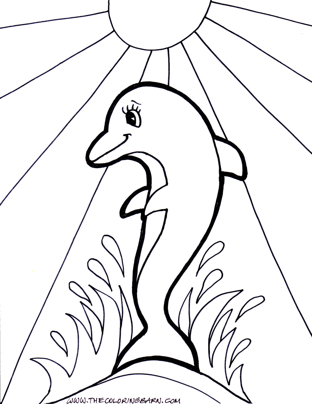 45 Dolphin Coloring Sheet 44