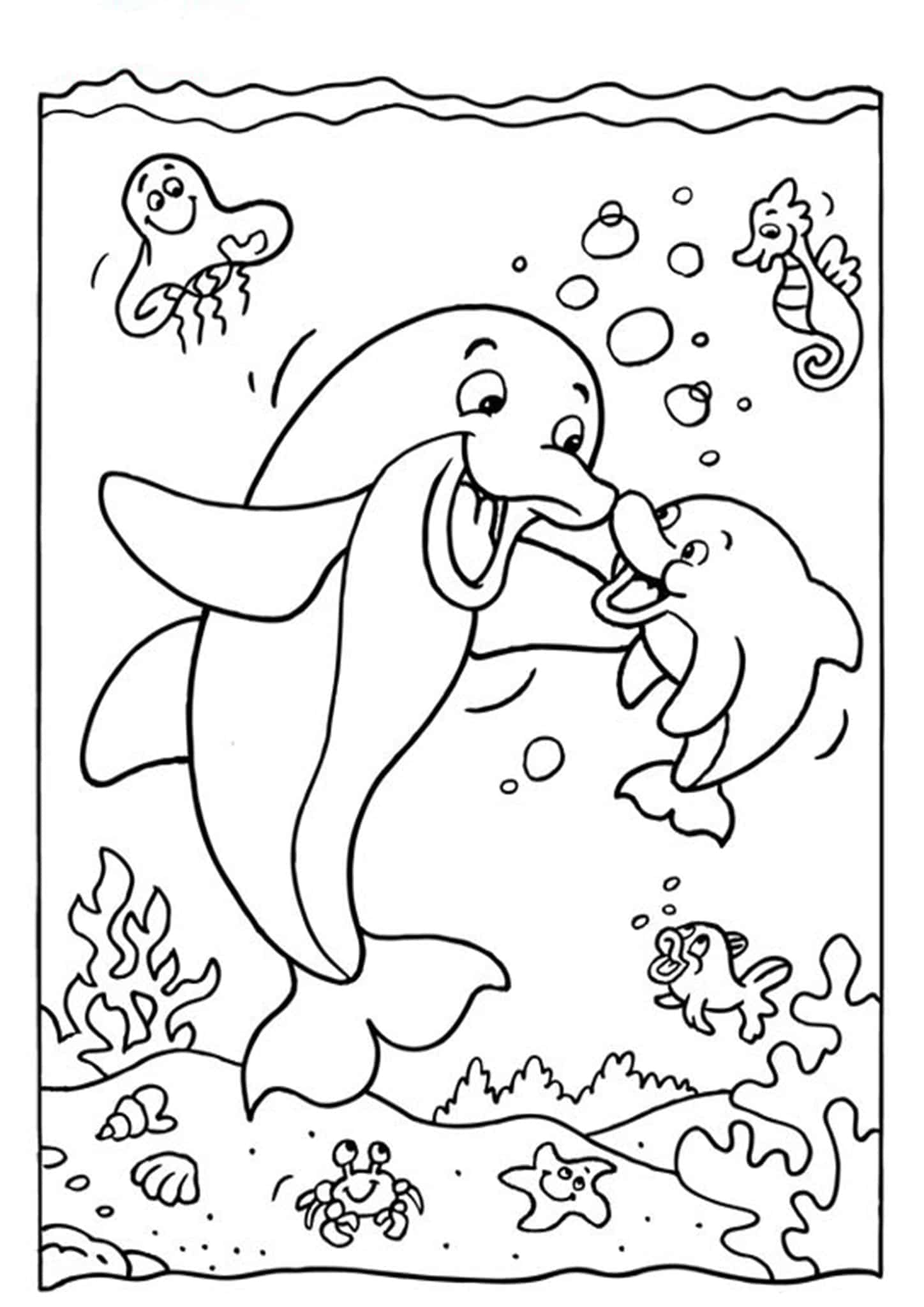 45 Dolphin Coloring Sheet 49