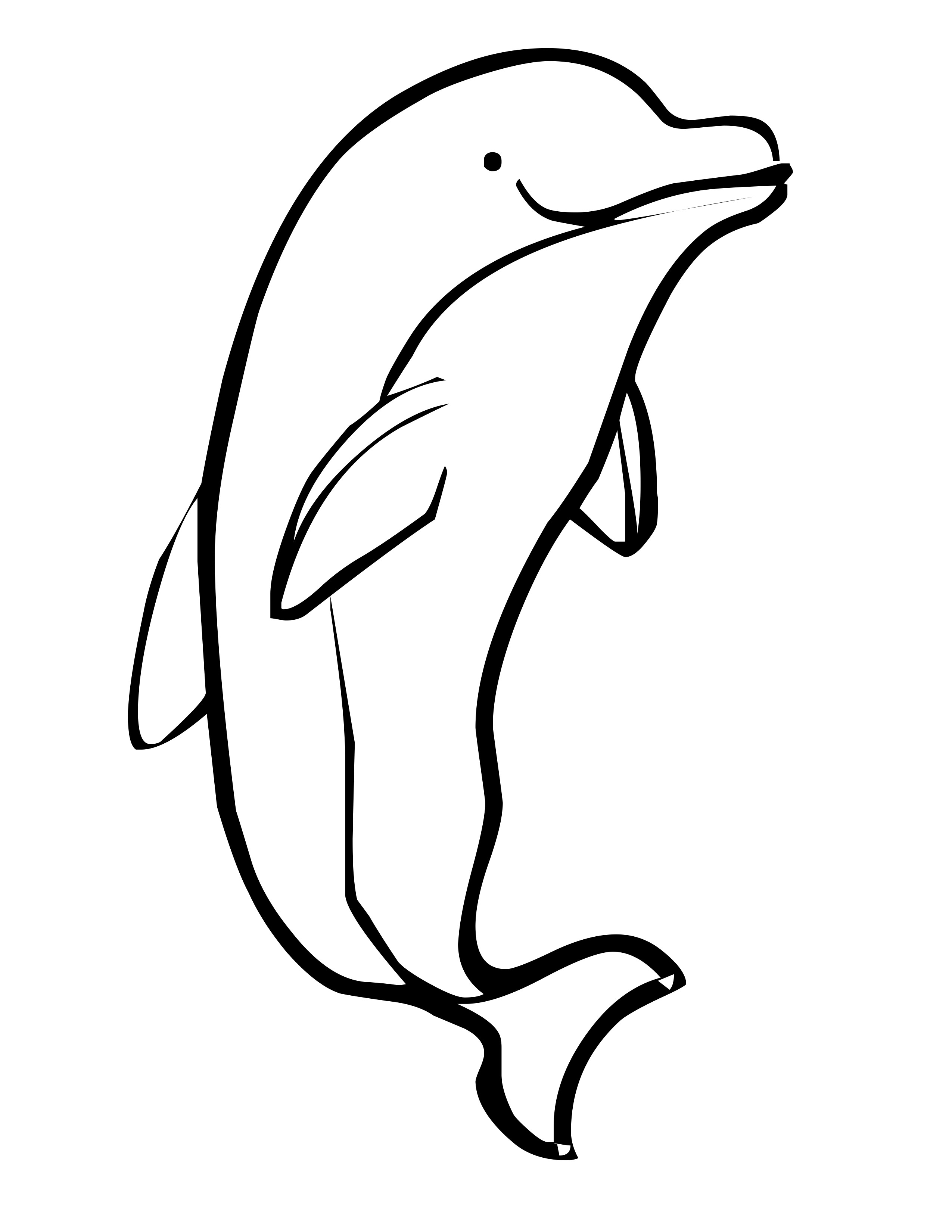 45 Dolphin Coloring Sheet 8