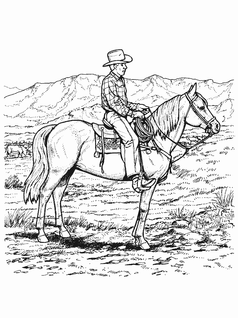 50 Coloring Pages Horse 31