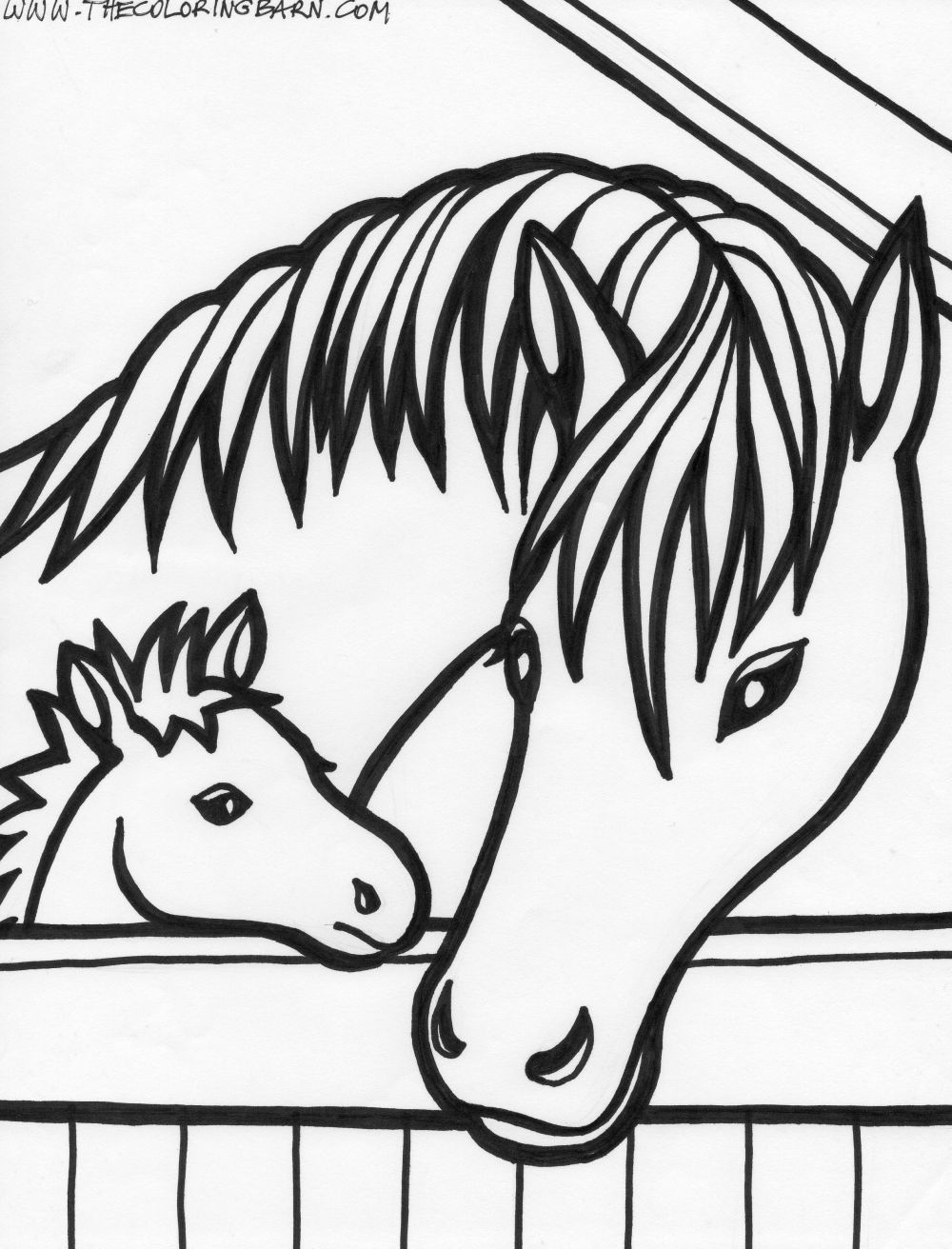 50 Coloring Pages Horse 34