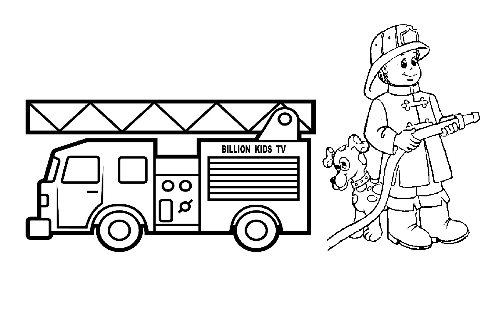 50 Firetruck Coloring Pages 34