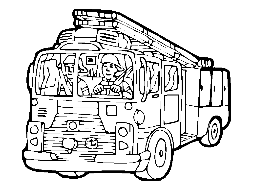 50 Firetruck Coloring Pages 44