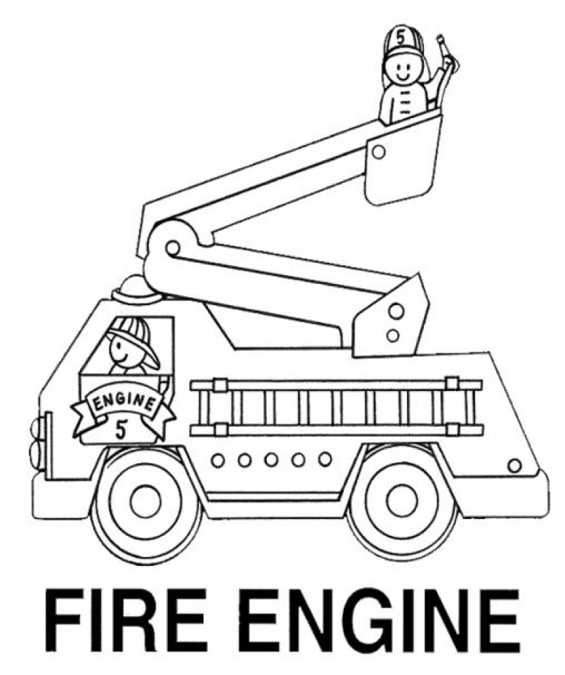 50 Firetruck Coloring Pages 46