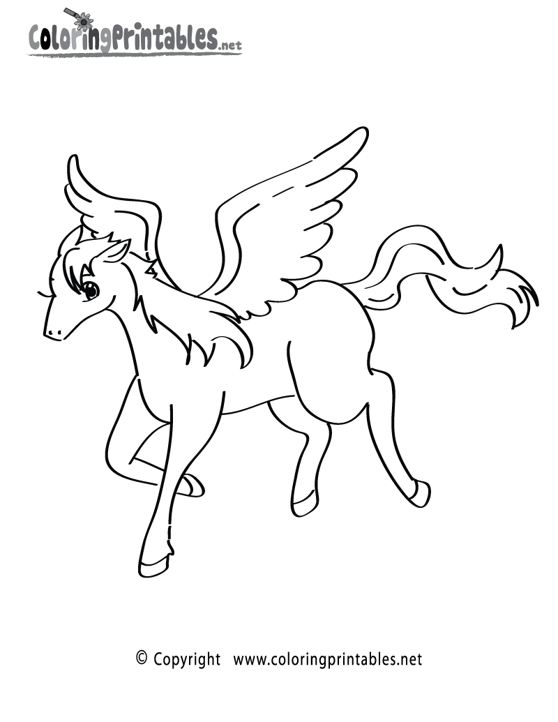 50 Pegasus Coloring Pages 13