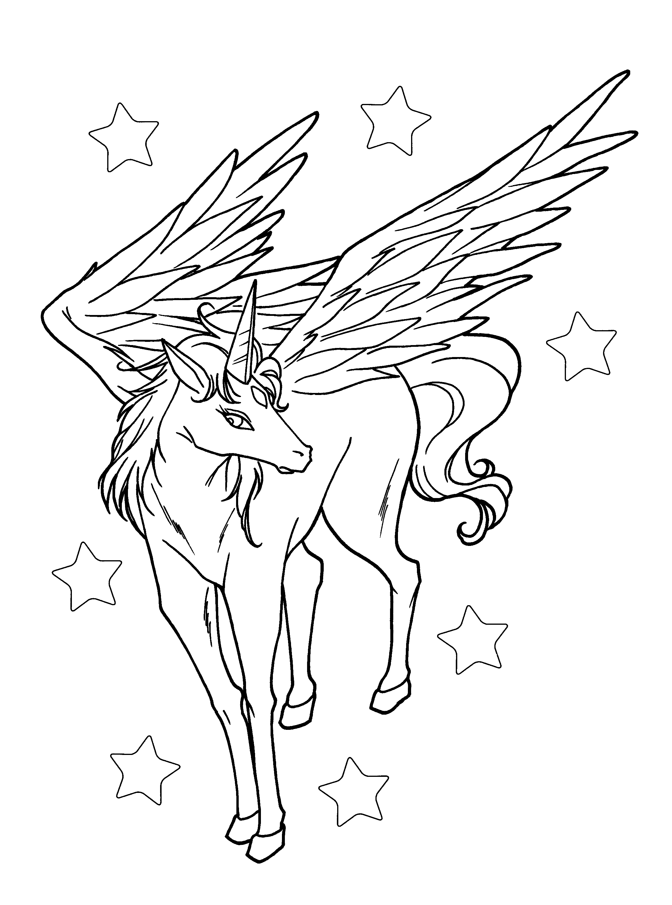 50 Pegasus Coloring Pages 14