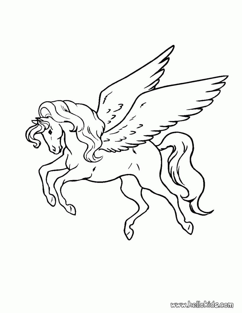 50 Pegasus Coloring Pages 22