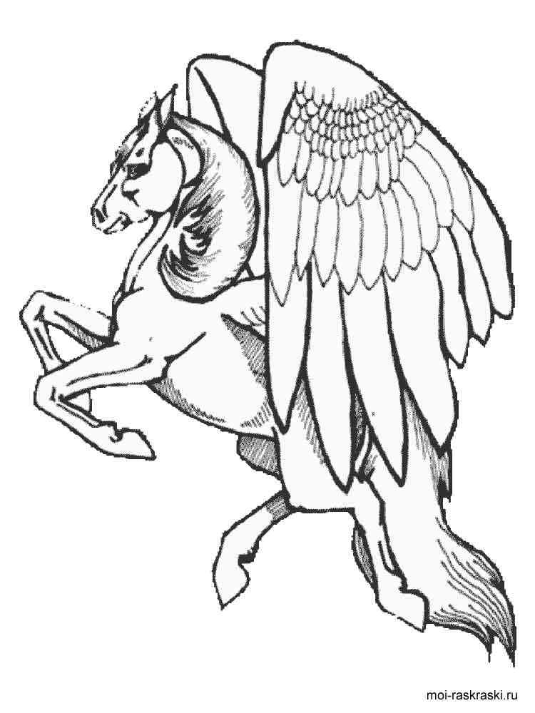 50 Pegasus Coloring Pages 24