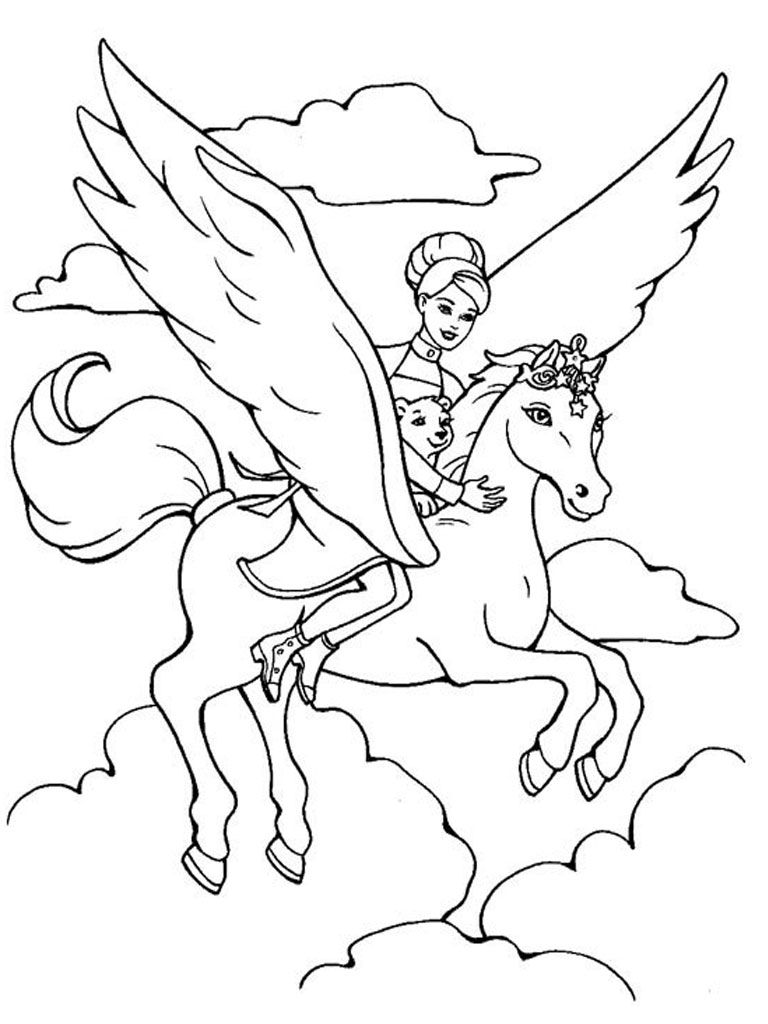 50 Pegasus Coloring Pages 25