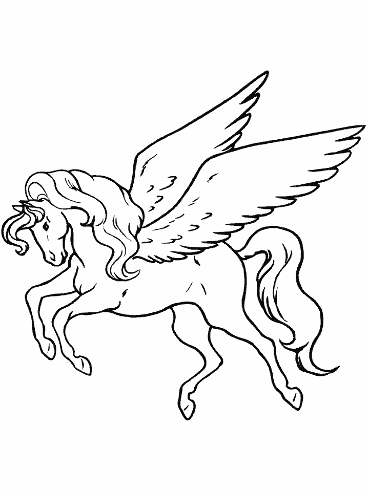 50 Pegasus Coloring Pages 27