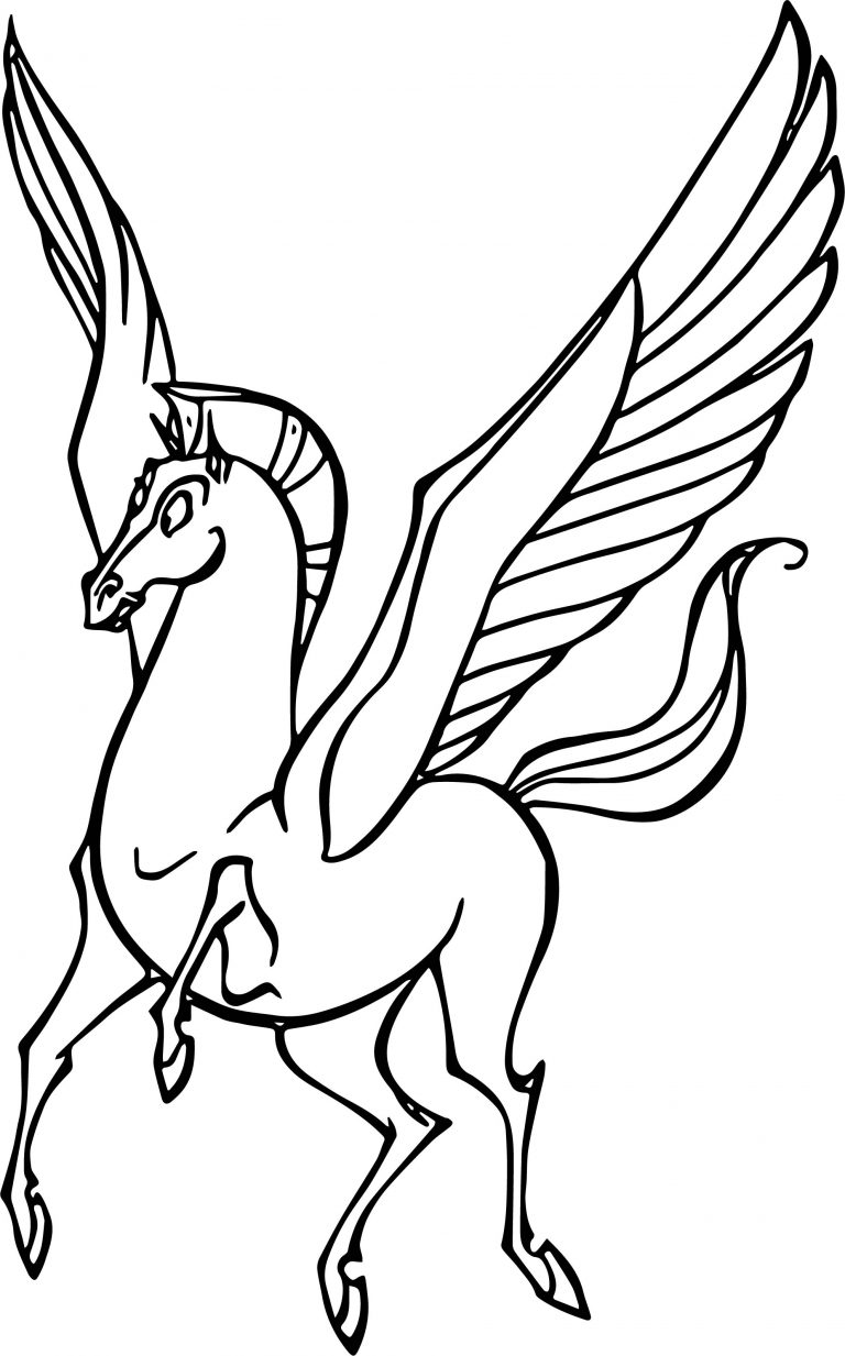 50 Pegasus Coloring Pages 28