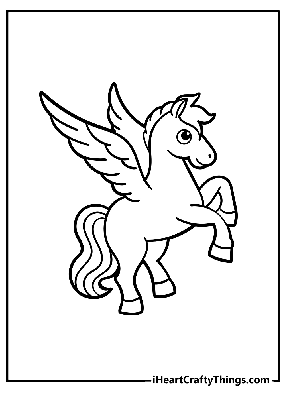 50 Pegasus Coloring Pages 29