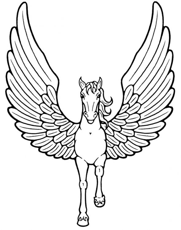 50 Pegasus Coloring Pages 32